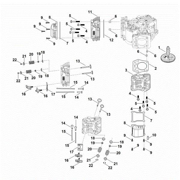 Slika I - Odmicna gred, ventili EVC 8000.0 (EVC8000-0001)