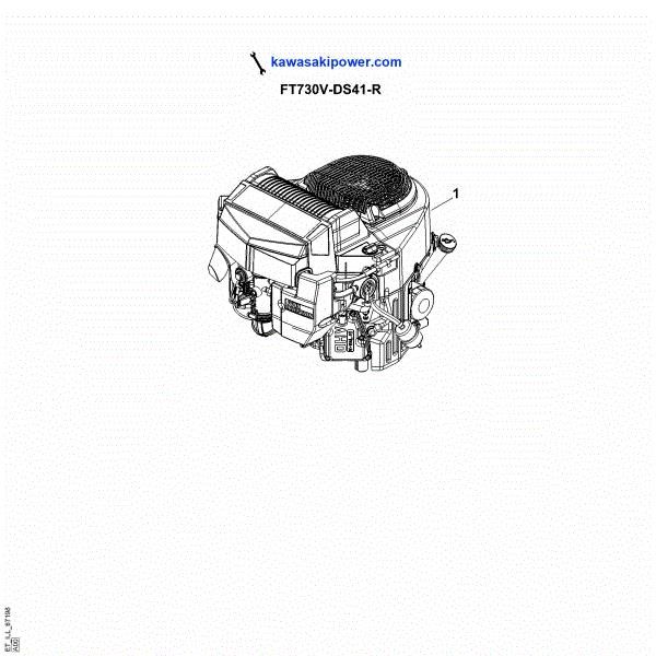 Slika A - Nadomestni deli za motor FT730V-DS41-R