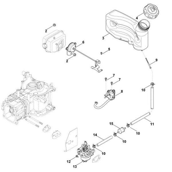 Slika G - Uplinjac, napeljava za gorivo XT-6 (XT149-0213)