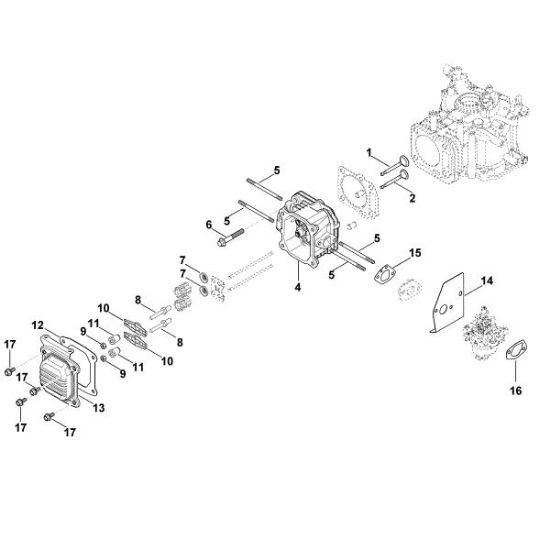 Slika I - Pokrov ventila, ventili XT-6 (XT149-0213)