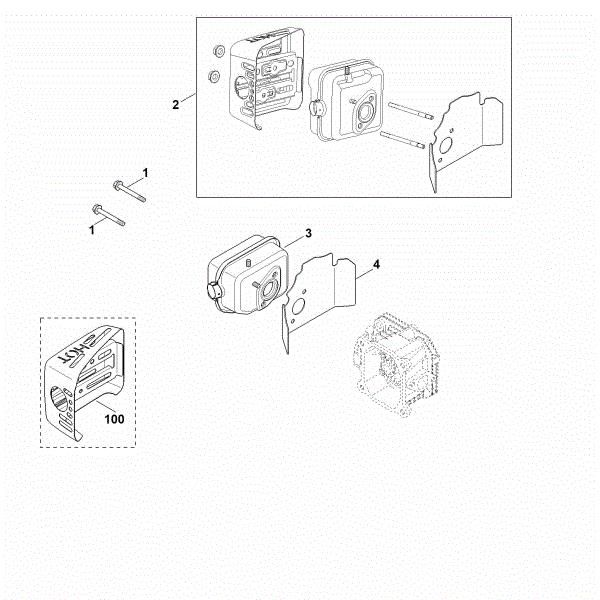 Slika F - Izpuh XT-675 (XT675-0022)