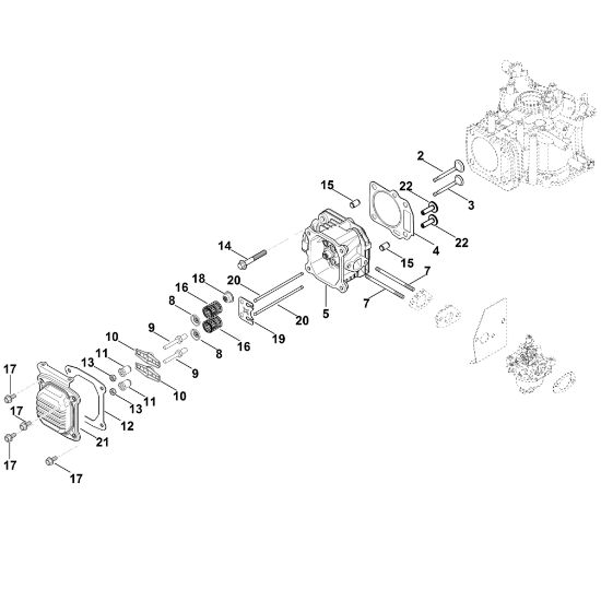 Slika I - Pokrov ventila, ventili XT-675 (XT675-0022)