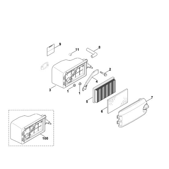 Slika B - Zracni filter XT-675 (XT675-2046)