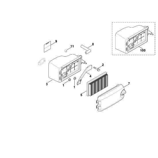 Slika B - Zracni filter XT-675 (XT675-2047)