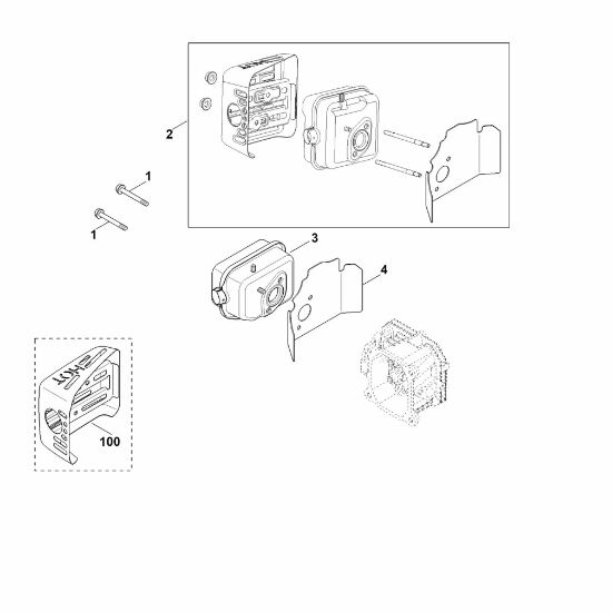 Slika F - Izpuh XT-675 (XT675-2047)
