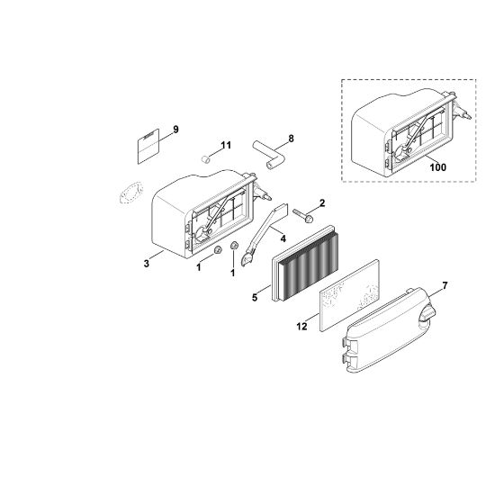 Slika B - Zracni filter XT-675 (XT675-3052)