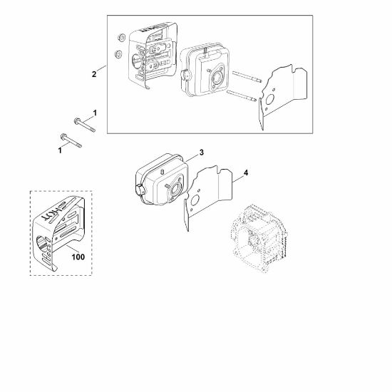 Slika F - Izpuh XT-675 (XT675-3052)