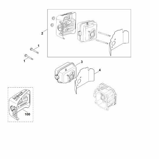 Slika F - Izpuh XT-675 (XT675-3069)