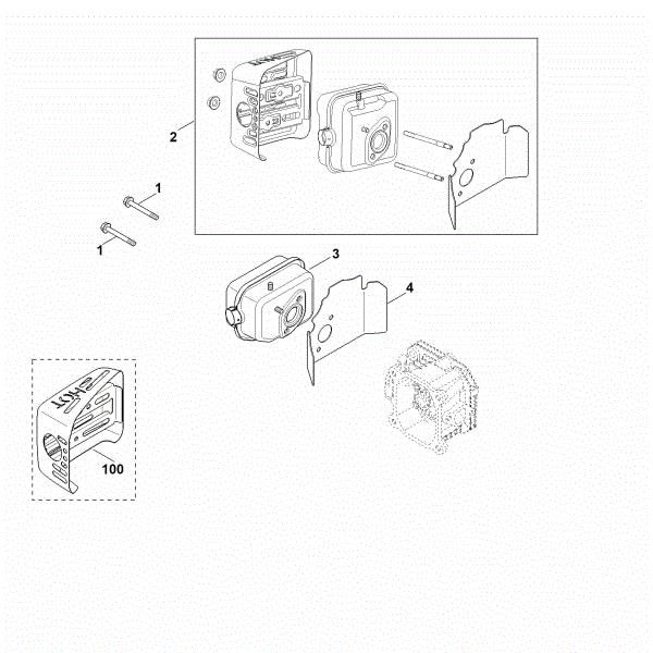 Slika F - Izpuh XT-675 (XT675-3069)