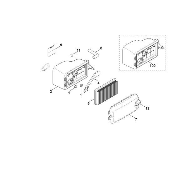 Slika B - Zracni filter XT-675 (XT675-3098)