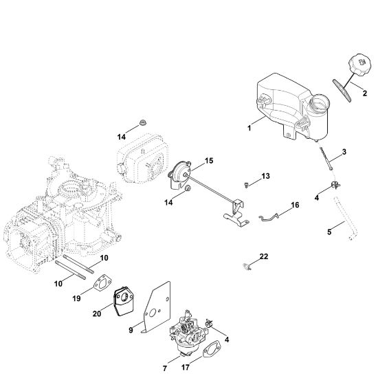 Slika G - Uplinjac, napeljava za gorivo XT-675 (XT675-3109)