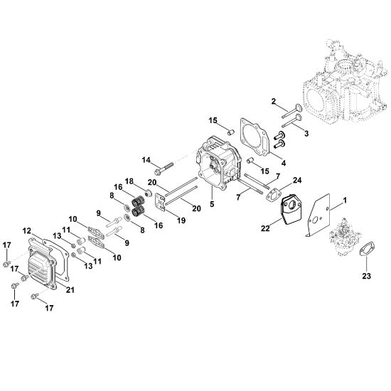 Slika I - Pokrov ventila, ventili XT-800 (XT800-0036)