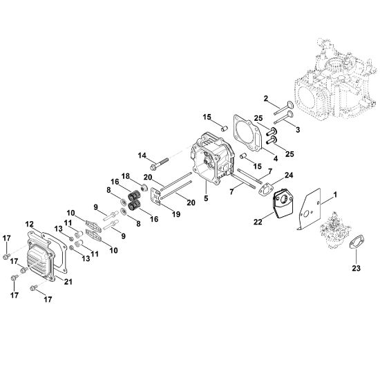 Slika I - Pokrov ventila, ventili XT-800 (XT800-2052)