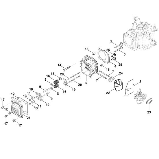 Slika I - Pokrov ventila, ventili XT-800 (XT800-2053)