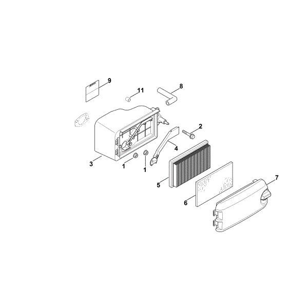 Slika B - Zracni filter XT-800 (XT800-3086)