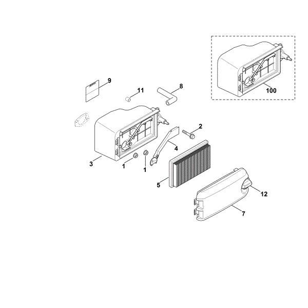 Slika B - Zracni filter XT-800 (XT800-3089)