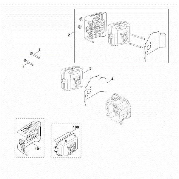 Slika F - Izpuh XT-800 (XT800-3090)