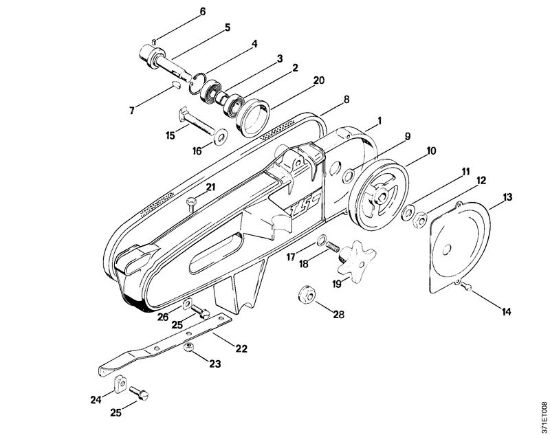 Brusilni rezalniki (TS) TS 08 S Prikljucek, klinasti jermen della Marca Stihl