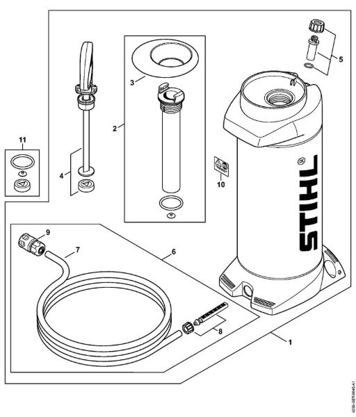 Brusilni rezalniki (TS) TS 350 Posoda za tlacno vodo della Marca Stihl