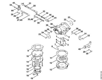 Brusilni rezalniki (TS) TS 350 AVE Uplinjac HL-327 della Marca Stihl