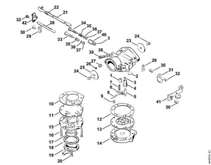 Brusilni rezalniki (TS) TS 350 AVE Uplinjac LA-S168 della Marca Stihl