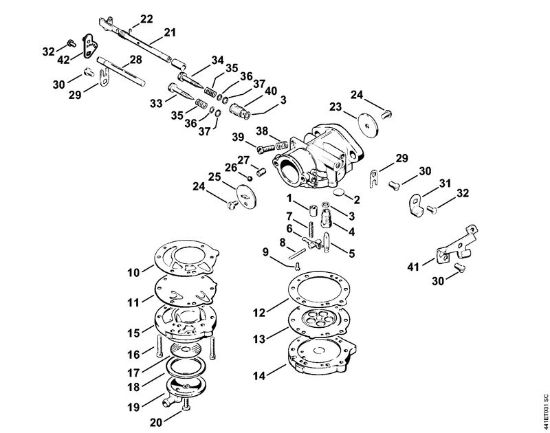 Brusilni rezalniki (TS) TS 350 AVE Uplinjac LA-S168 della Marca Stihl