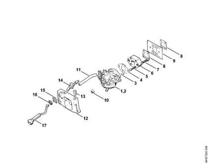 Brusilni rezalniki (TS) TS 350 AVE Uplinjac, adapter della Marca Stihl
