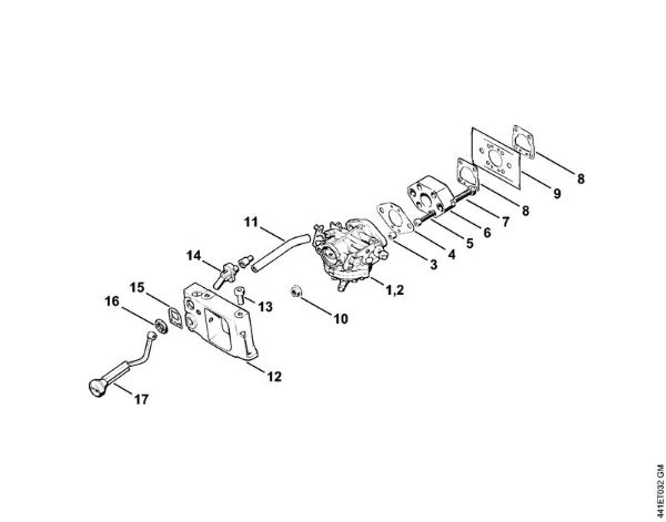 Brusilni rezalniki (TS) TS 350 AVE Uplinjac, adapter della Marca Stihl