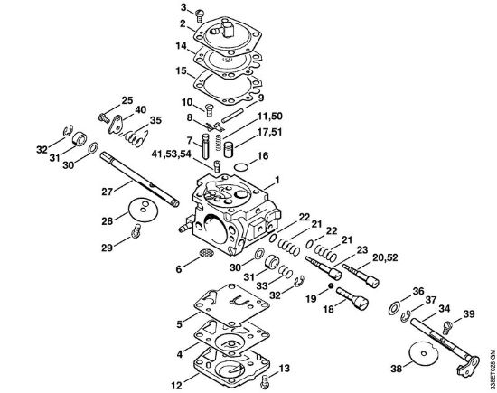 Brusilni rezalniki (TS) TS 400 Uplinjac HS-274 (24.2003) della Marca Stihl
