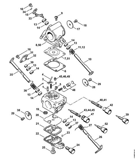 Brusilni rezalniki (TS) TS 410 Uplinjac C1Q-S118, C1Q-167 della Marca Stihl