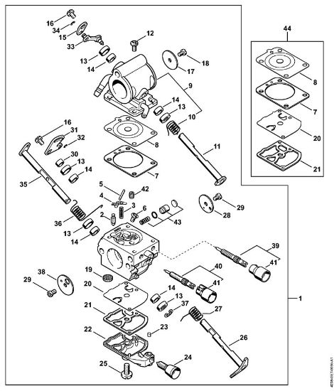 Brusilni rezalniki (TS) TS 410-A Uplinjac 4238/03 della Marca Stihl