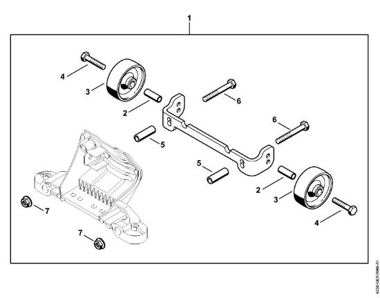 Brusilni rezalniki (TS) TS 440-A Garnitura koles della Marca Stihl