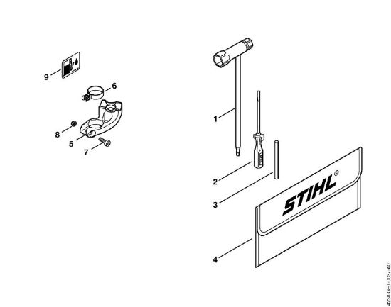 Brusilni rezalniki (TS) TS 440-A Orodje, posebni pribor della Marca Stihl