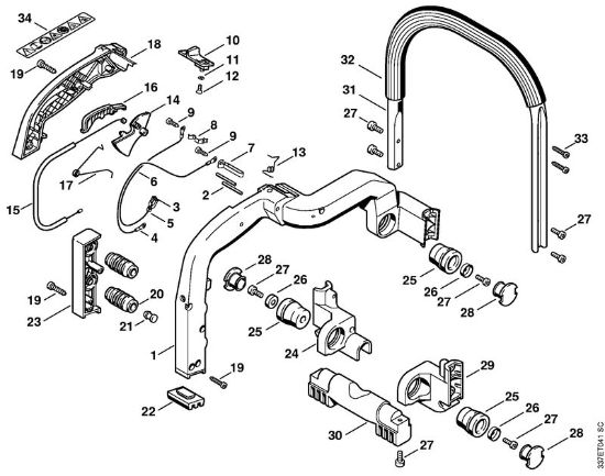Brusilni rezalniki (TS) TS 460 Rocaj della Marca Stihl