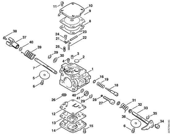 Brusilni rezalniki (TS) TS 460 Uplinjac HS-275 della Marca Stihl