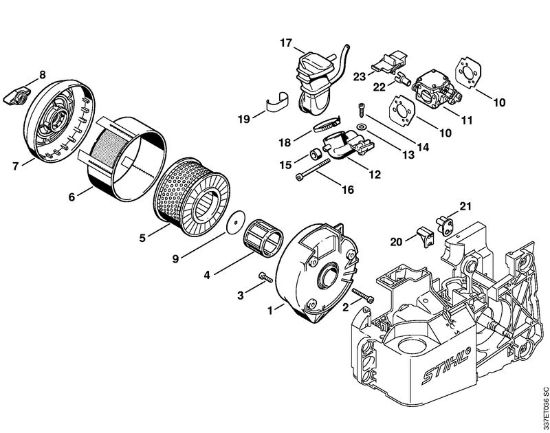 Brusilni rezalniki (TS) TS 460 Zracni filter della Marca Stihl
