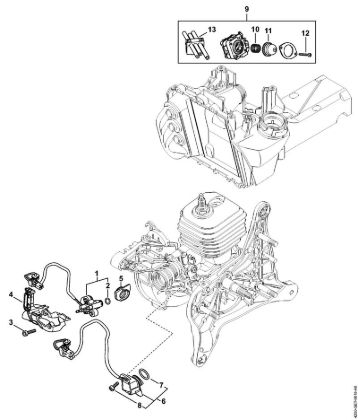 Brusilni rezalniki (TS) TS 480i-A Vbrizgalna naprava della Marca Stihl