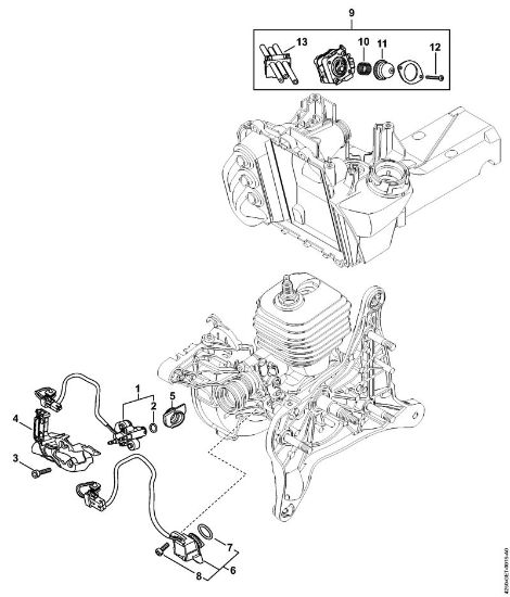 Brusilni rezalniki (TS) TS 500i-A Vbrizgalna naprava della Marca Stihl