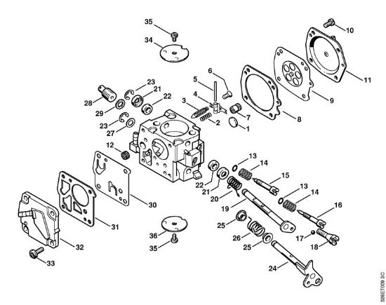 Brusilni rezalniki (TS) TS 510 Uplinjac HS-277 della Marca Stihl
