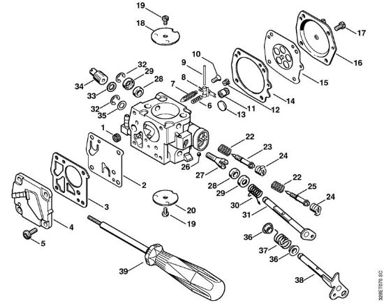 Brusilni rezalniki (TS) TS 510 Uplinjac HS-280, HS-281 della Marca Stihl