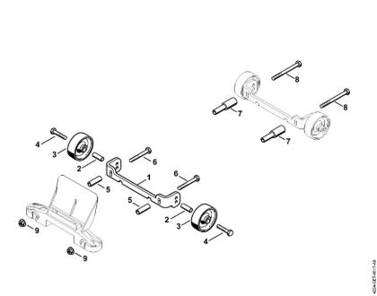 Brusilni rezalniki (TS) TS 700 Garnitura koles della Marca Stihl