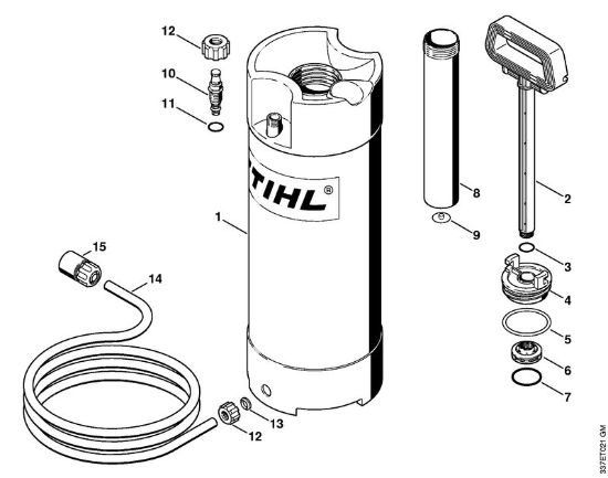 Brusilni rezalniki (TS) TS 700 Posoda za tlacno vodo (28.2010) della Marca Stihl