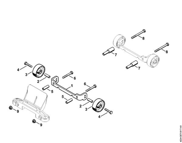 Brusilni rezalniki (TS) TS 800-Z Garnitura koles della Marca Stihl