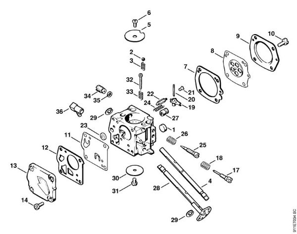 P 835, P 840 P 835 Uplinjac HS-271 della Marca Stihl