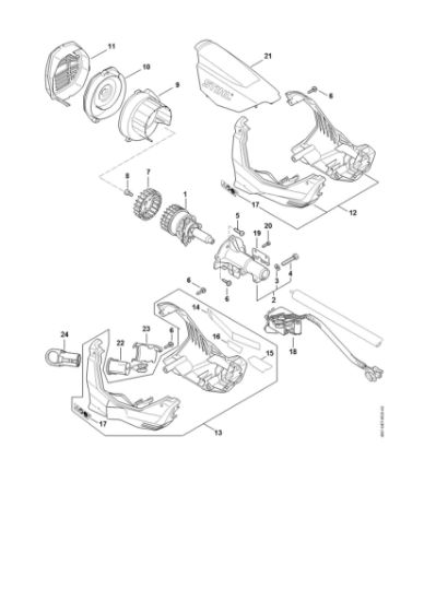 Slika Elektromotor, ohišje motorja KMA 130 R