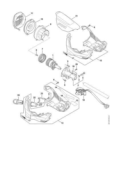 Slika Elektromotor, ohišje motorja KMA 130 R