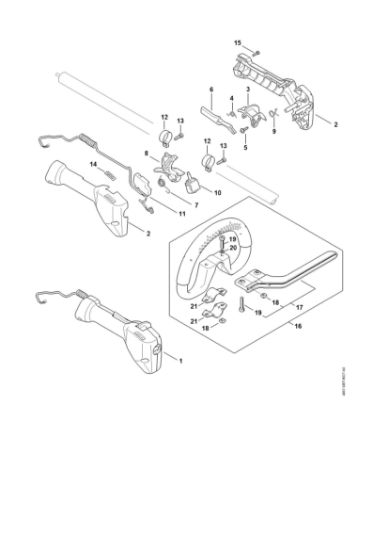 Slika Upravljalni rocaj KMA 130 R