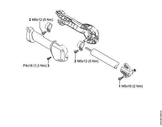 Kombi motorji (KM) KM 111 R Pritezni momenti della Marca Stihl