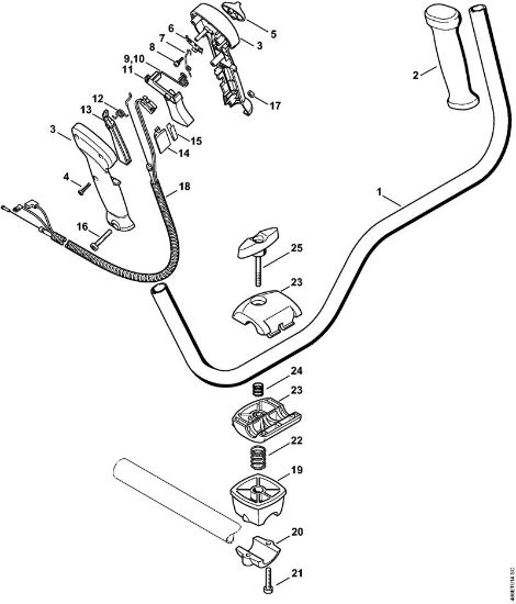 Kombi motorji (KM) KM 130 Dvojni rocaj della Marca Stihl
