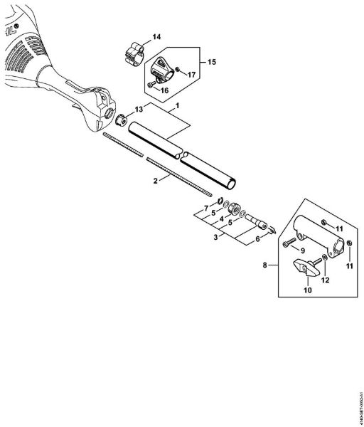 Kombi motorji (KM) KM 55 Rocaj, okrogli rocaj KM 55, KM 55 C-E della Marca Stihl